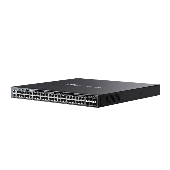 Port layout of TP-Link SG6654XHP switch Port layout of TP-Link SG6654XHP switch